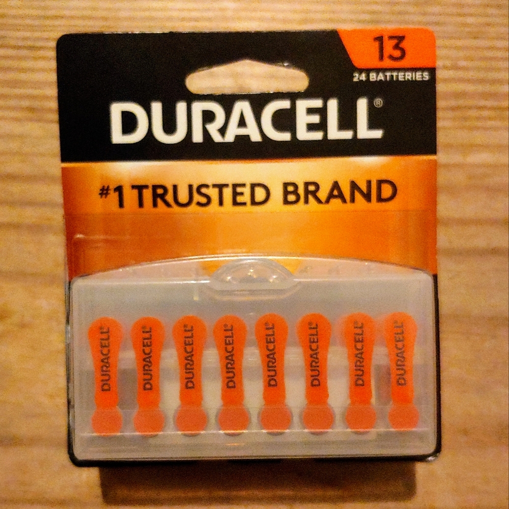 NEW Duracell 24pk hearing aid batteries